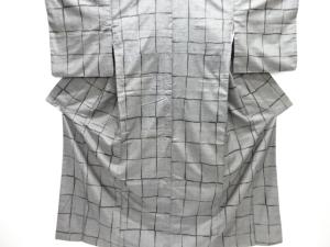 変わり格子織り出し十日町紬着物